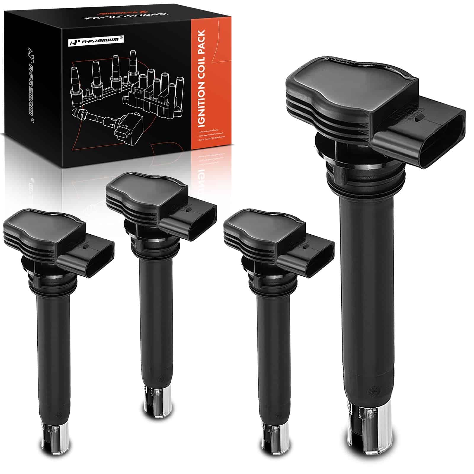 Conjunto de 4 Bobinas de Encendido de Motor A-Premium