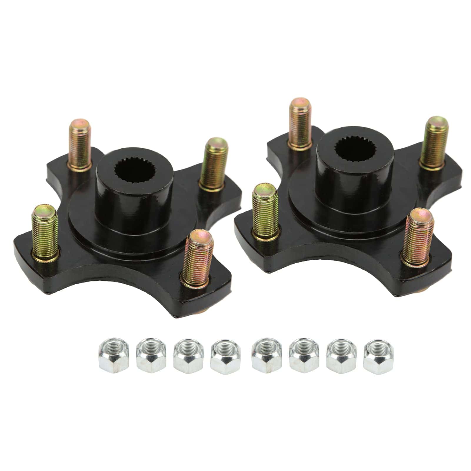 Placa de brida de buje de rueda trasera 2PCS, conjunto de