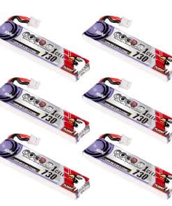 6 Paquetes de Batería LiPo CODDAR 730mAh 1S 3.8V 100C HV