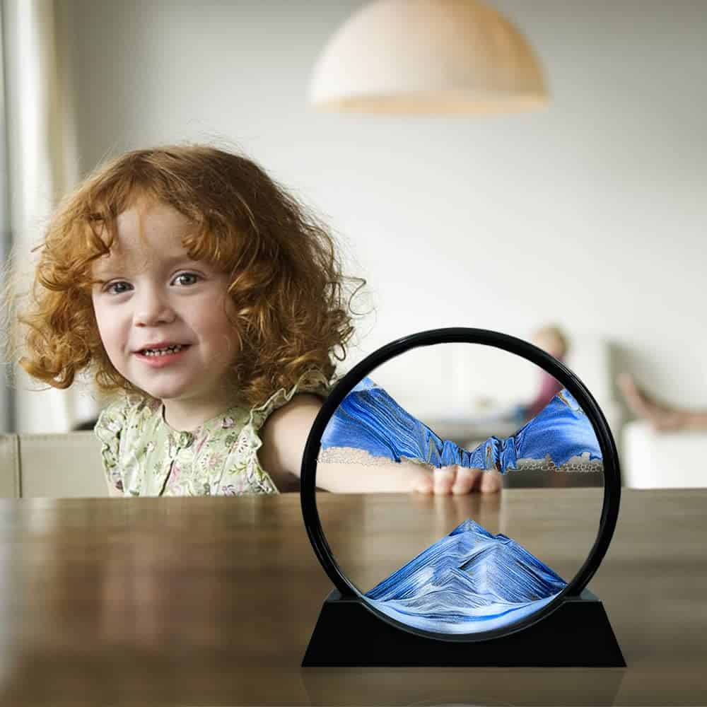 Cuadro de Arte de Arena en Movimiento Aoderun 3D Redondo de - Imagen 7