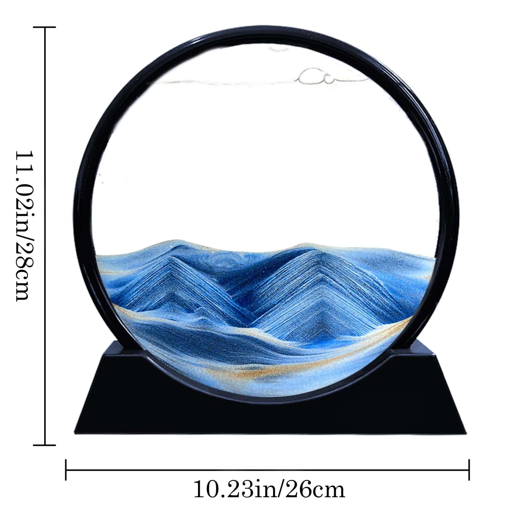 Cuadro de Arte de Arena en Movimiento Aoderun 3D Redondo de - Imagen 5
