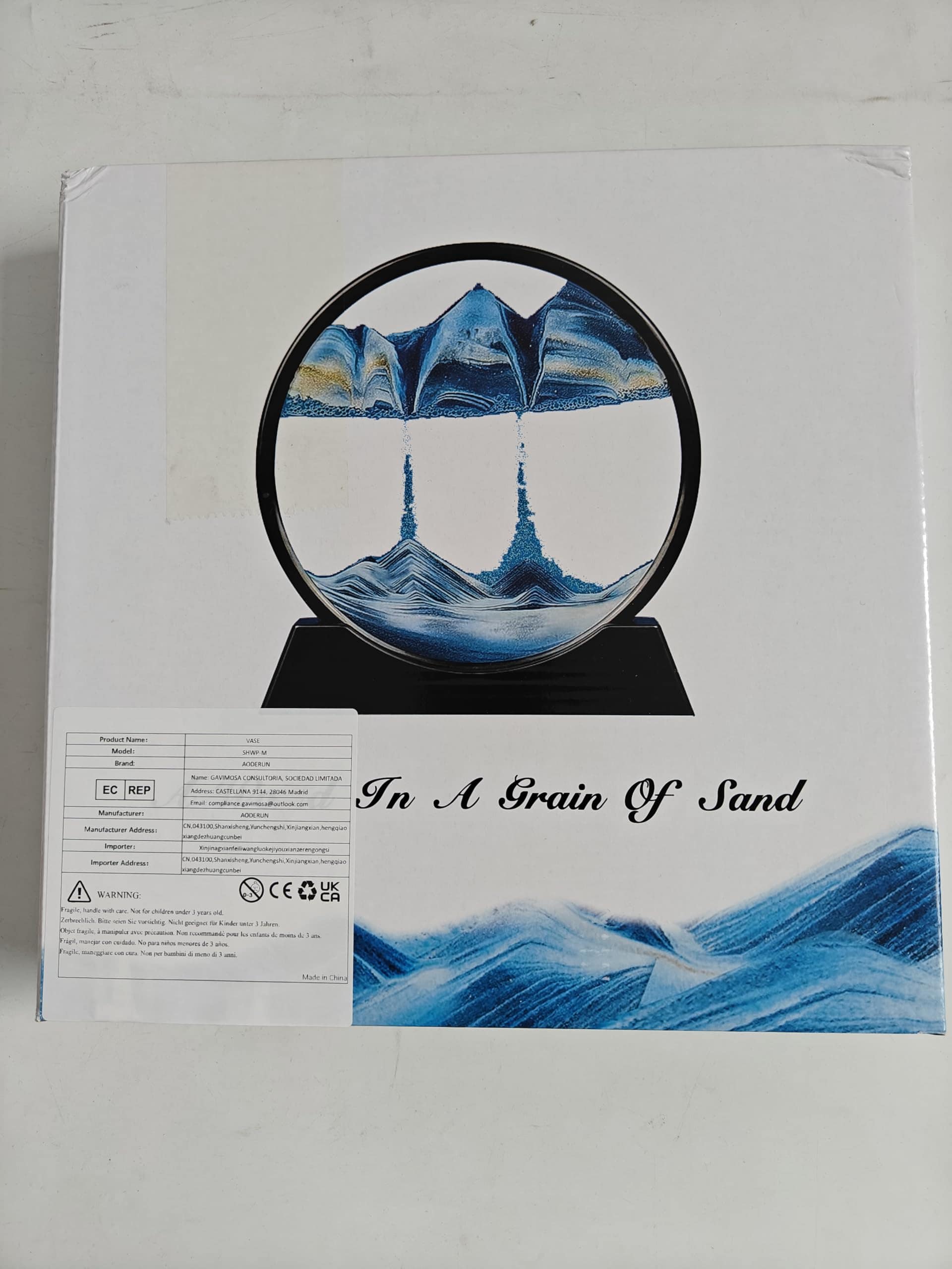 Cuadro de Arte de Arena en Movimiento Aoderun Vidrio - Imagen 9