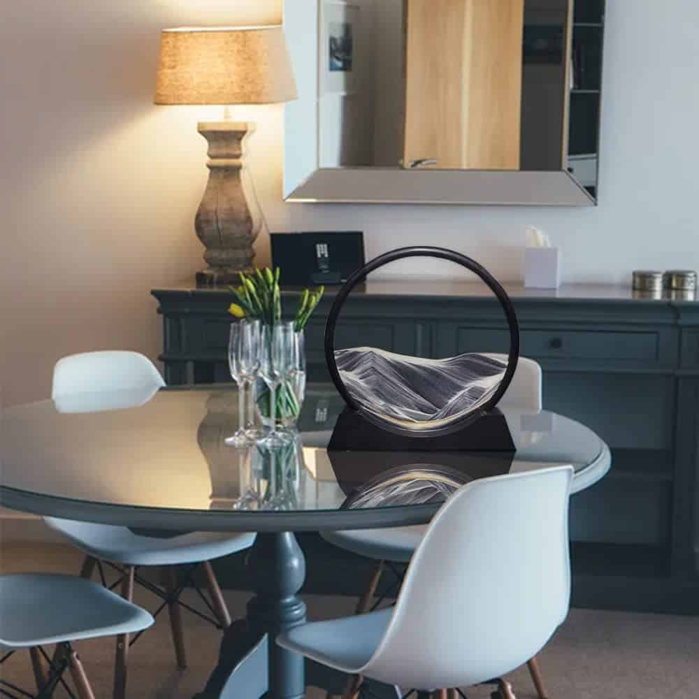 Cuadro de Arte de Arena en Movimiento Aoderun Vidrio - Imagen 3