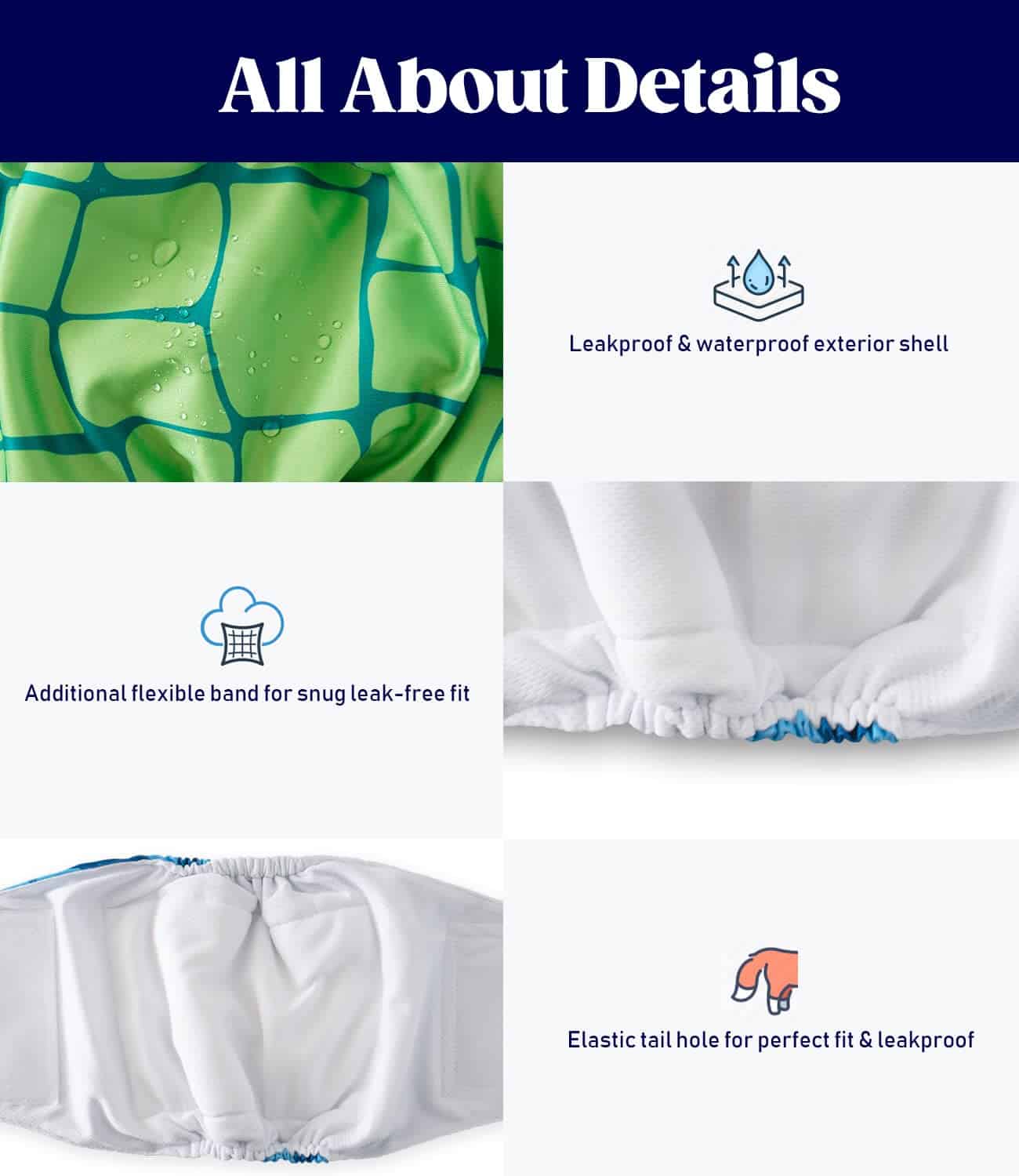 Pañales para Perros Machos MICOOYO - Juego de 3 Pañales - Imagen 6