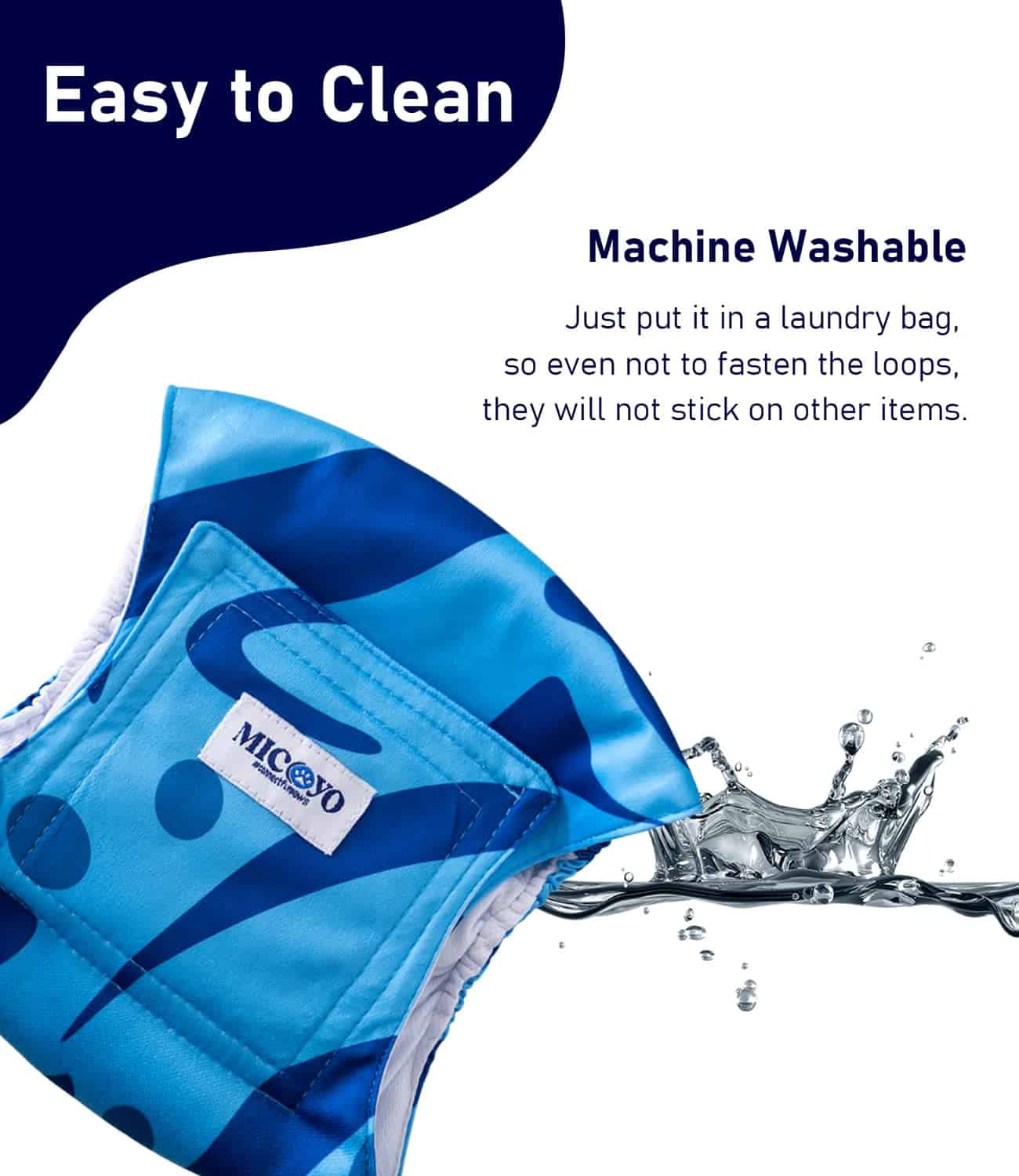 Pañales para Perros Machos MICOOYO - Juego de 3 Pañales - Imagen 9