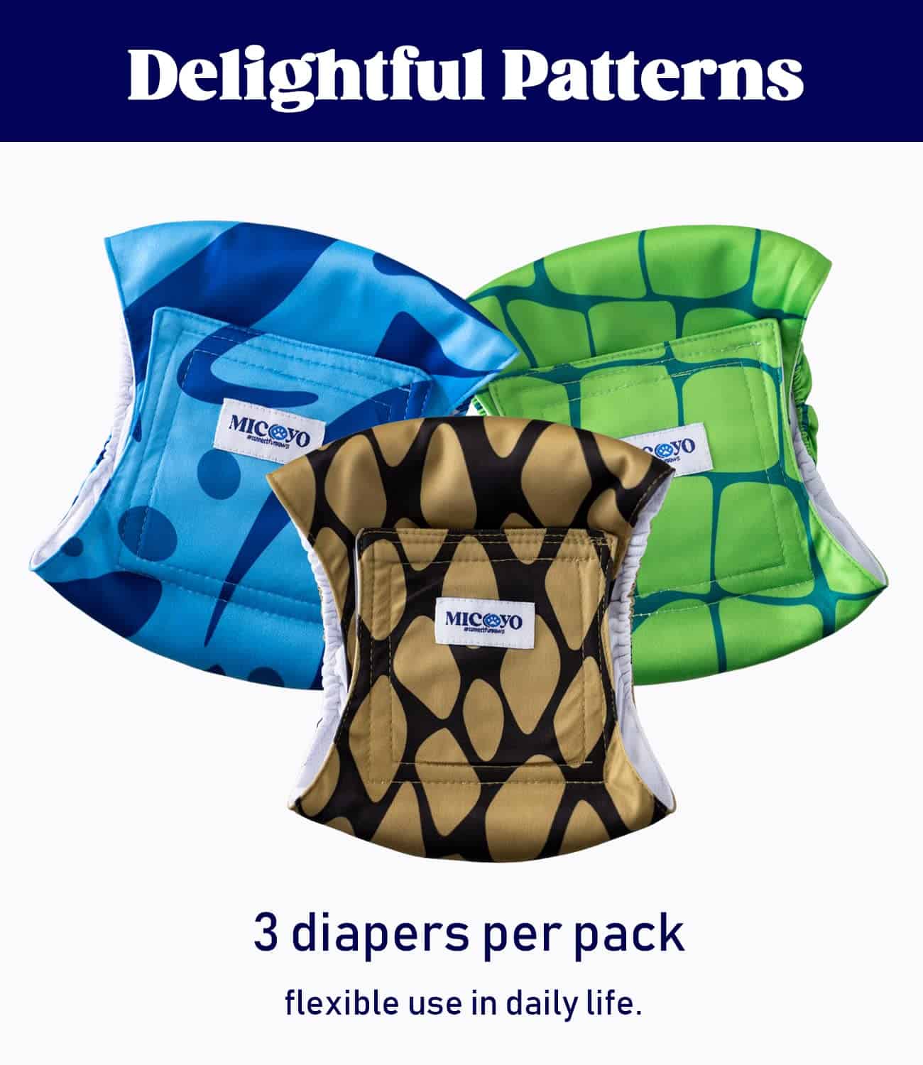 Pañales para Perros Machos MICOOYO - Juego de 3 Pañales - Imagen 5