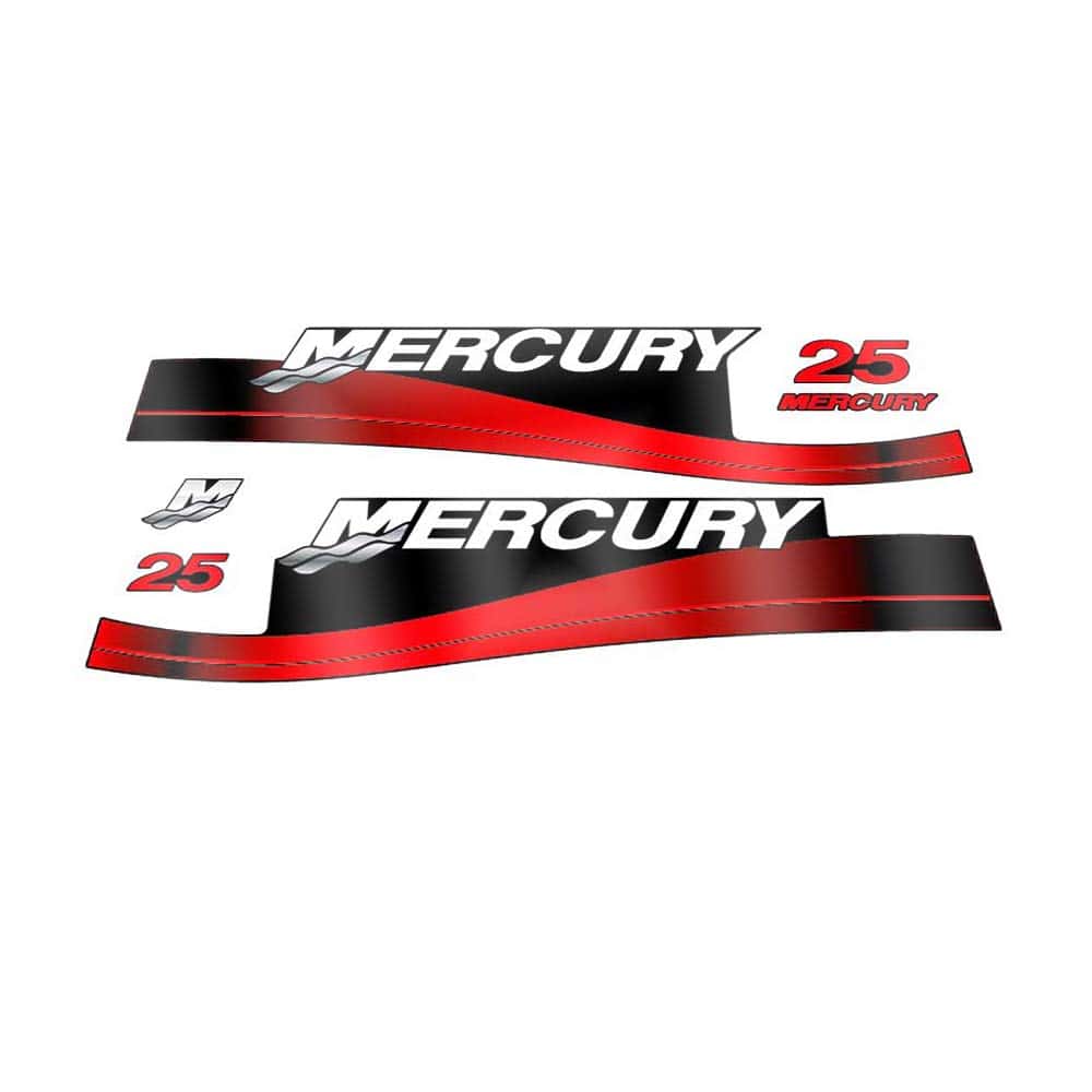 Calcomanías Aftermarket de Reemplazo para Mercury 25
