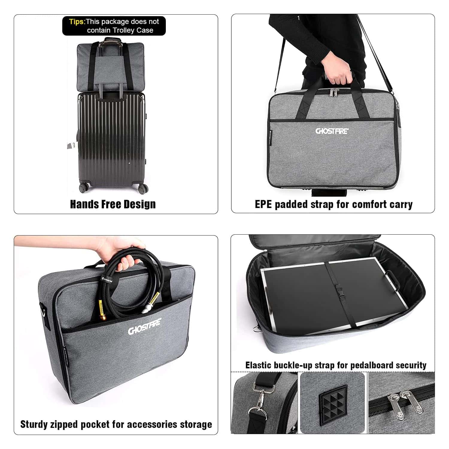 Tablero de Pedales de Efecto Ghost Fire Aleación de - Imagen 8