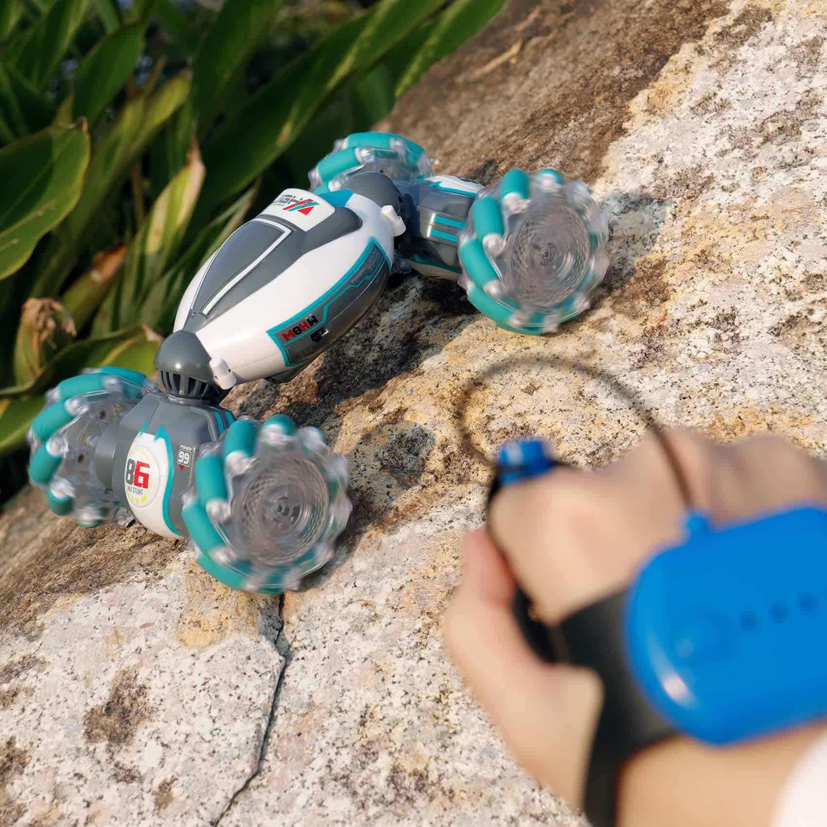 Coche de acrobacias RC con sensor de gestos para niños y - Imagen 8