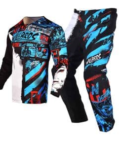 Conjunto de Jersey y Pantalón de Motocross -Negro Azul