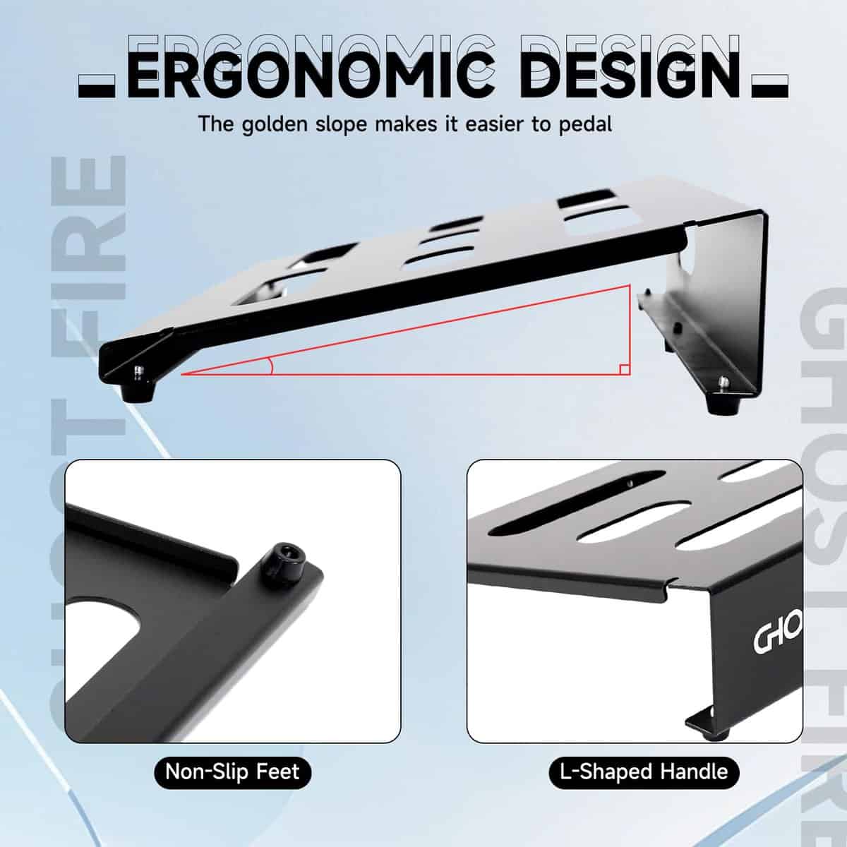 Tablero de Pedales de Guitarra Ghost Fire Ultradelgado de - Imagen 5