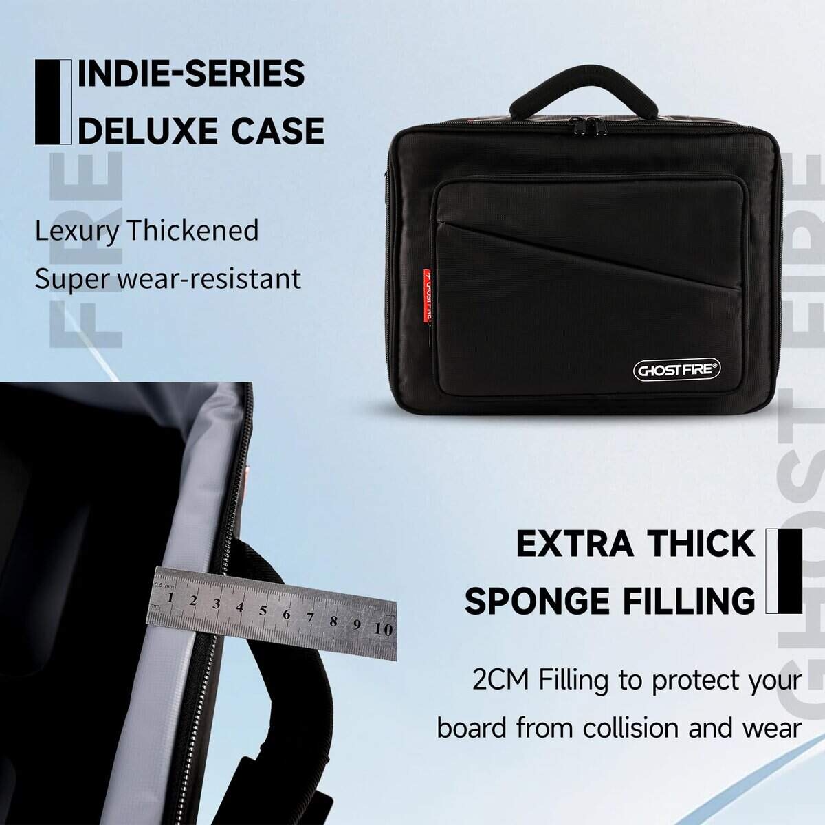 Tablero de Pedales de Guitarra Ghost Fire Ultradelgado de - Imagen 8