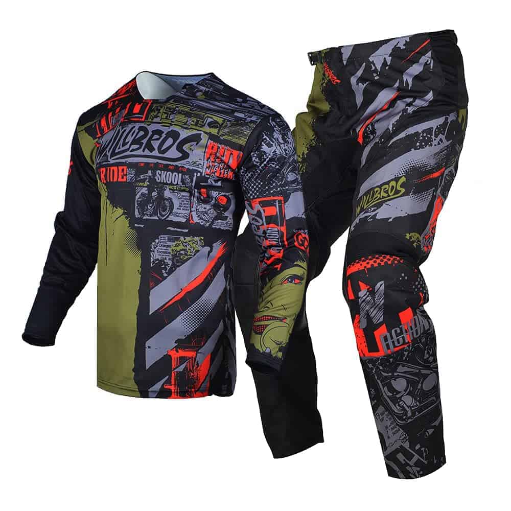 Conjunto de Equipamiento de Motocross Willbros Jersey y