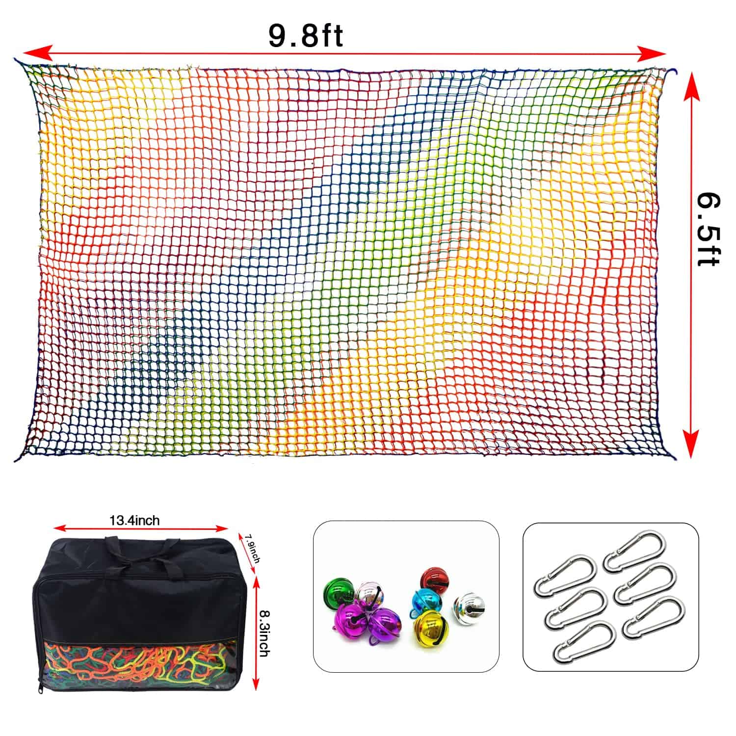 Red de Carga para Escalar Tongmo, 6.5' X 9.8' Doble Capas - Imagen 6