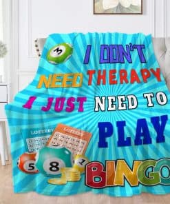 SANBOBO No Necesito Terapia, Solo Necesito Bingo Manta de