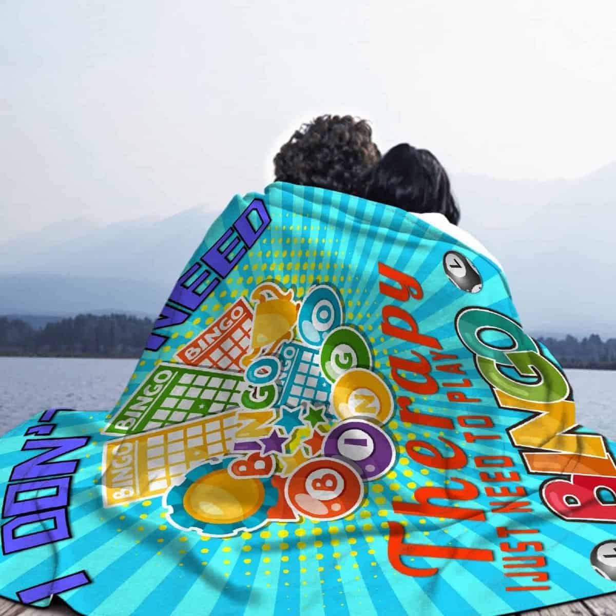 Manta de Franela SANBOBO No Necesito Terapia, -a Adultos - Imagen 7