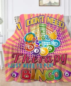 Manta de franela SANBOBO I Don't Need Therapy, -a adultos