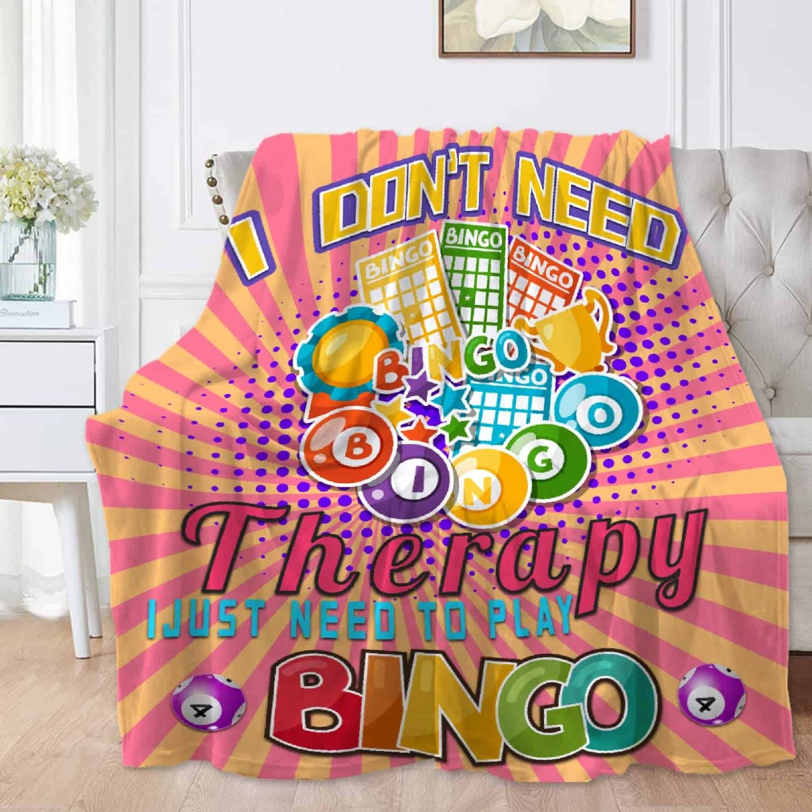 Manta de franela SANBOBO I Don't Need Therapy, -a adultos