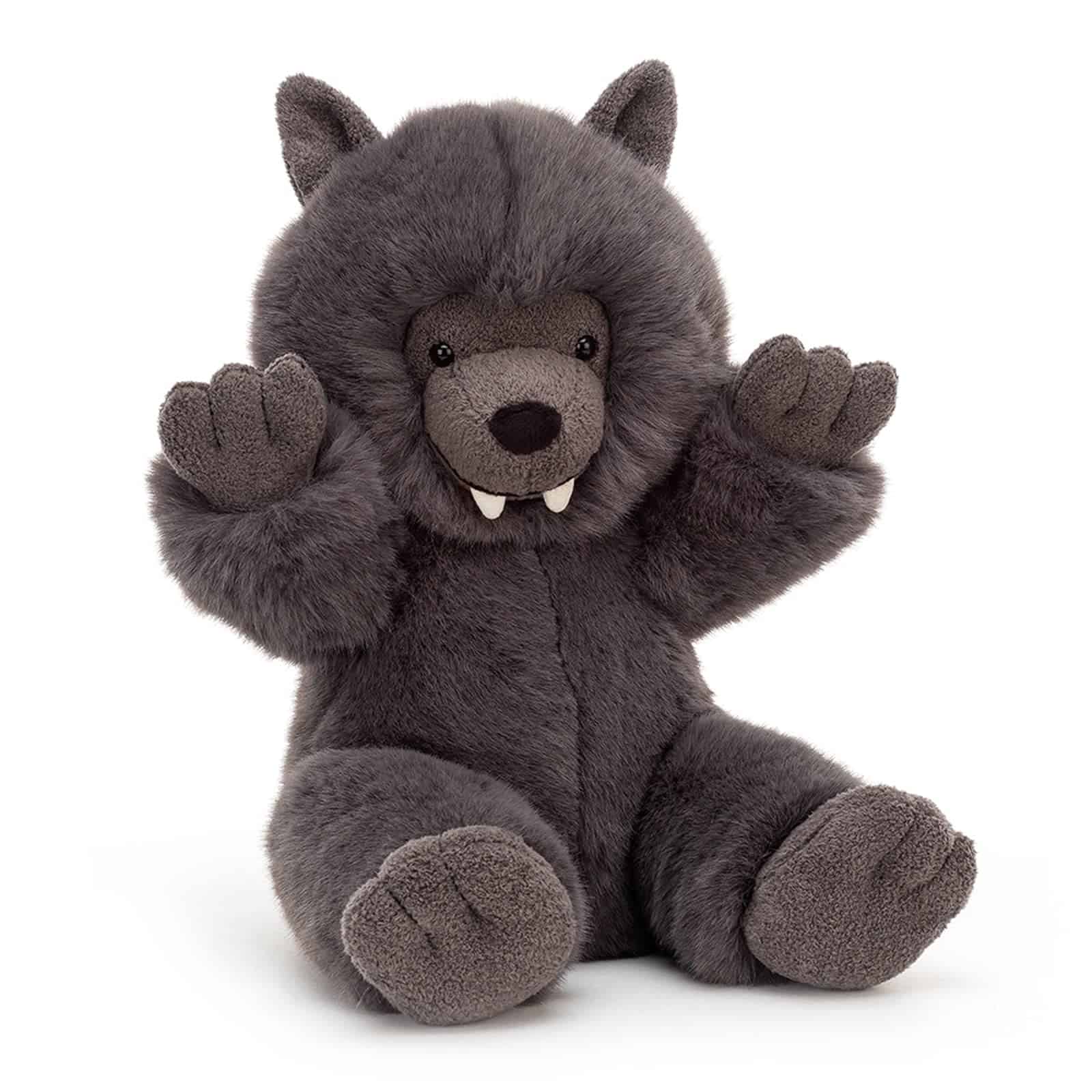 Jellycat Wilf Wolf Stuffed Animal, 11" | Peluche de lobo | - Imagen 3