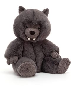 Jellycat Wilf Wolf Stuffed Animal, 11" | Peluche de lobo |
