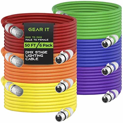 Cable de iluminación de escenario DMX a DMX GearIT (50