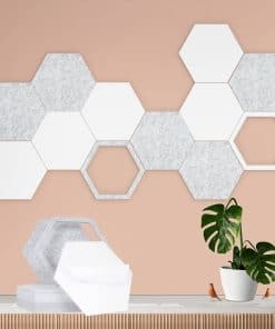 12 Pack Paneles Acústicos Autoadhesivos, 12" X 14" X 0.4"