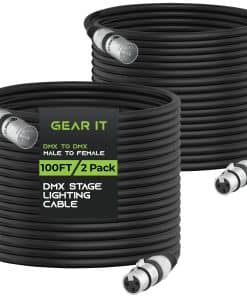 Cable de iluminación de escenario GearIT DMX a DMX (100