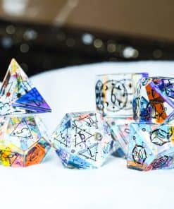Set de Dados LANGWEI Pretty Symphony Crystal DND Juegos de