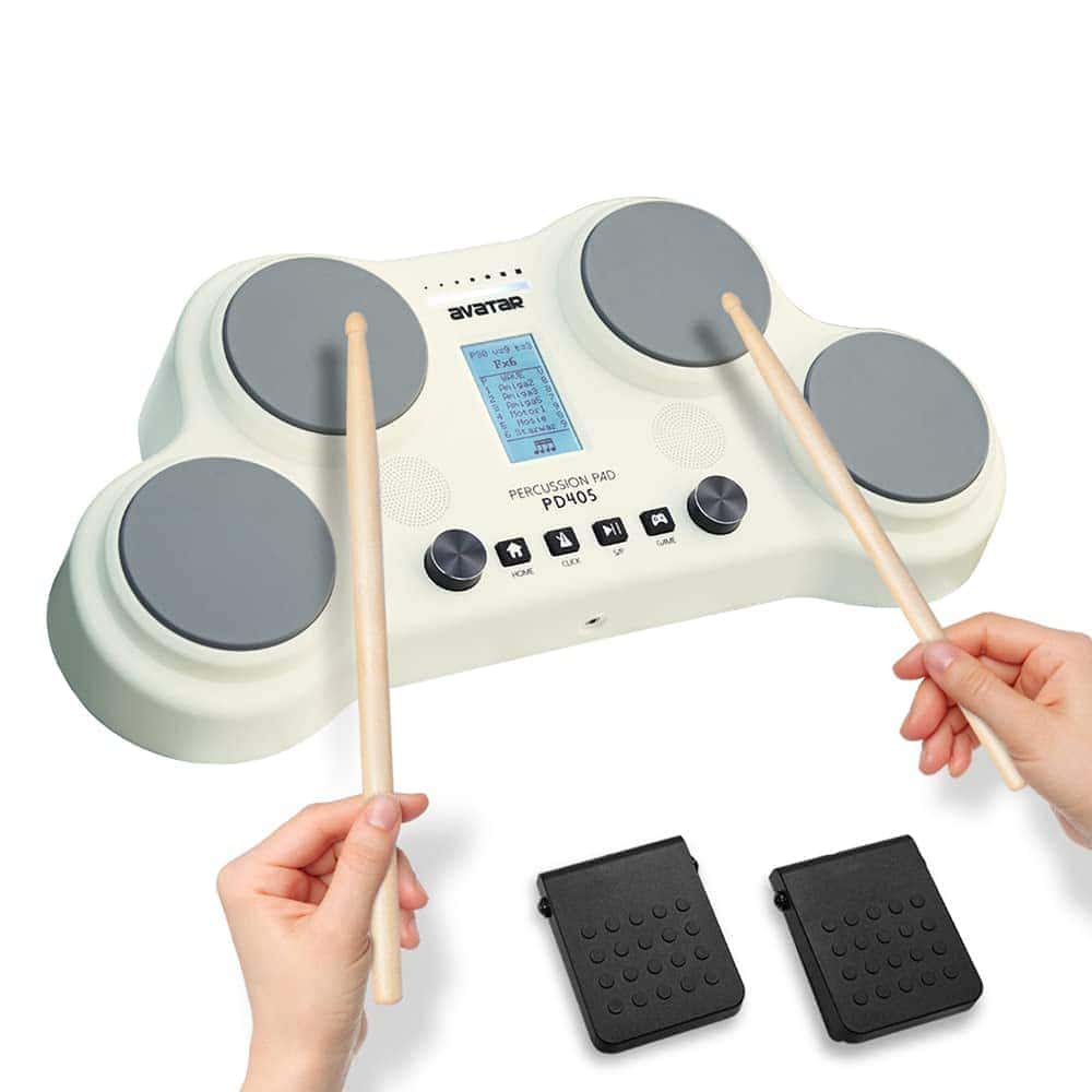 Pad de Percusión Eléctrica HXW PD405 Juego de Tambores
