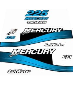 Juego de calcomanías de repuesto 411 para Mercury 225 EFI