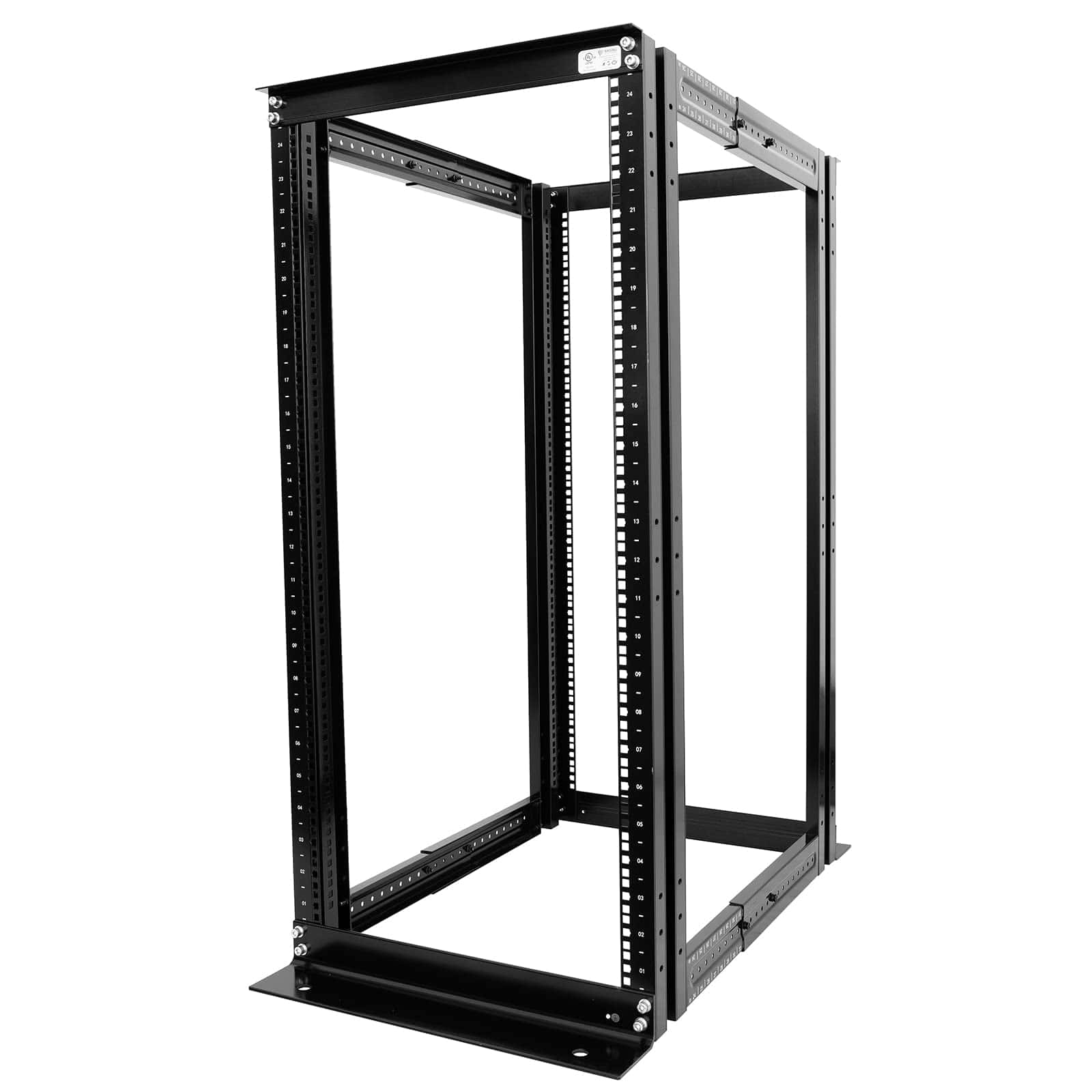 Raising ELECTRONIS 24U 4 Post Open Rack Frame Rack