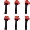 Paquete de 6 bobinas de encendido rojas ENA para 3.5L 2008