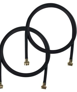 Mangueras de Lavadora de Caucho (10 Pies - Negro) por Kelaro