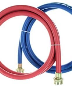 Conjunto de 2 Mangueras de Lavadora de Goma (4 Pies)