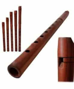 Flauta de 7 agujeros de madera de ciruela, también conocida
