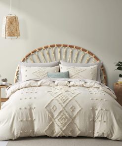 Juego de Funda Nórdica Queen Size Oli -Beige