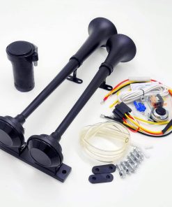 Viping Claxon de Aire Negro 165DB Trompeta de Barco Claxon