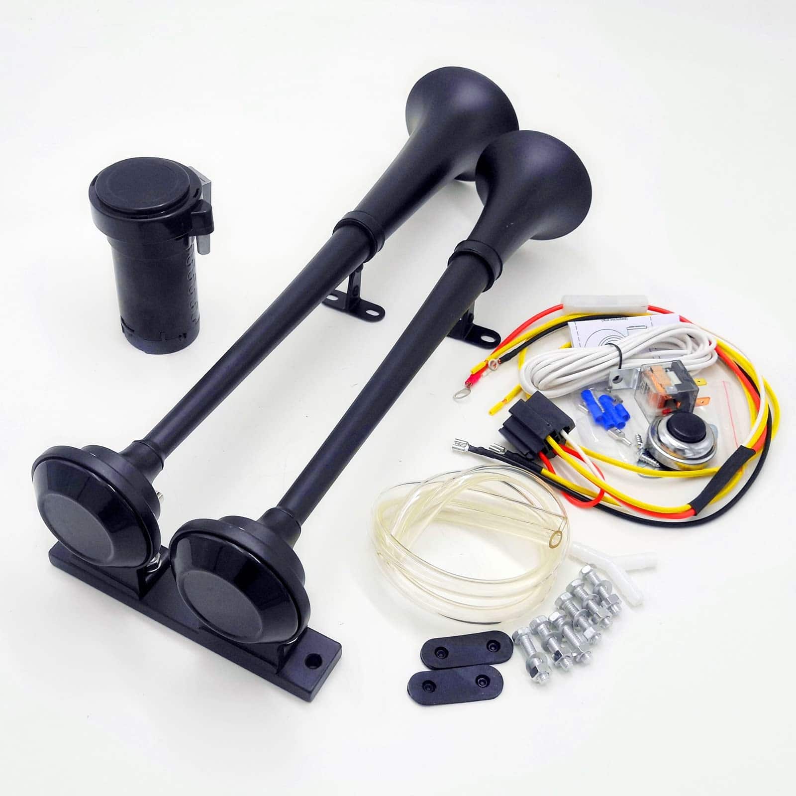 Viping Claxon de Aire Negro 165DB Trompeta de Barco Claxon