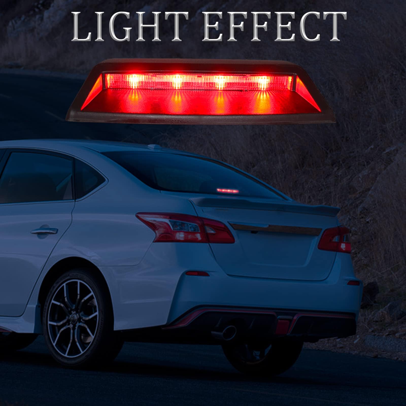 SENSHINE Luz de freno de montaje alto trasero tercera luz - Imagen 6