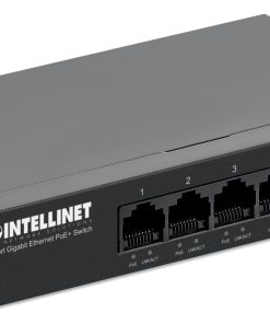 Switch Ethernet PoE+ Intellinet de 5 Puertos - 4 Puertos