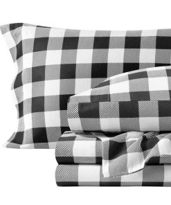 Juego de sábanas estampadas Bare Home -Blanco/Negro