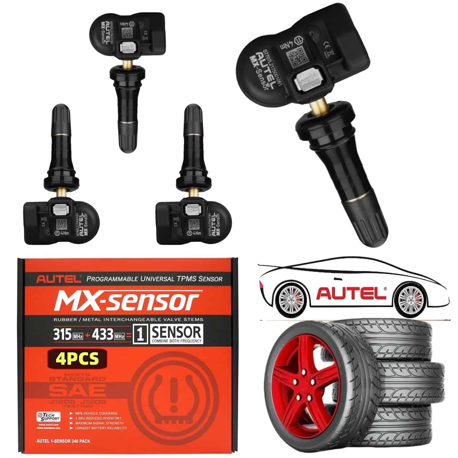 Sensor de Presión de Neumáticos Autel MaxiTPMS MX