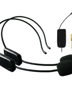 Sistema de Micrófono Inalámbrico para 2 Personas, 2.4G Dual
