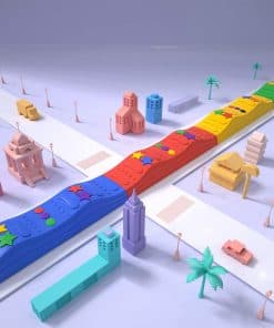 Conjunto de 4 Piezas de Viga de Equilibrio para Niños y