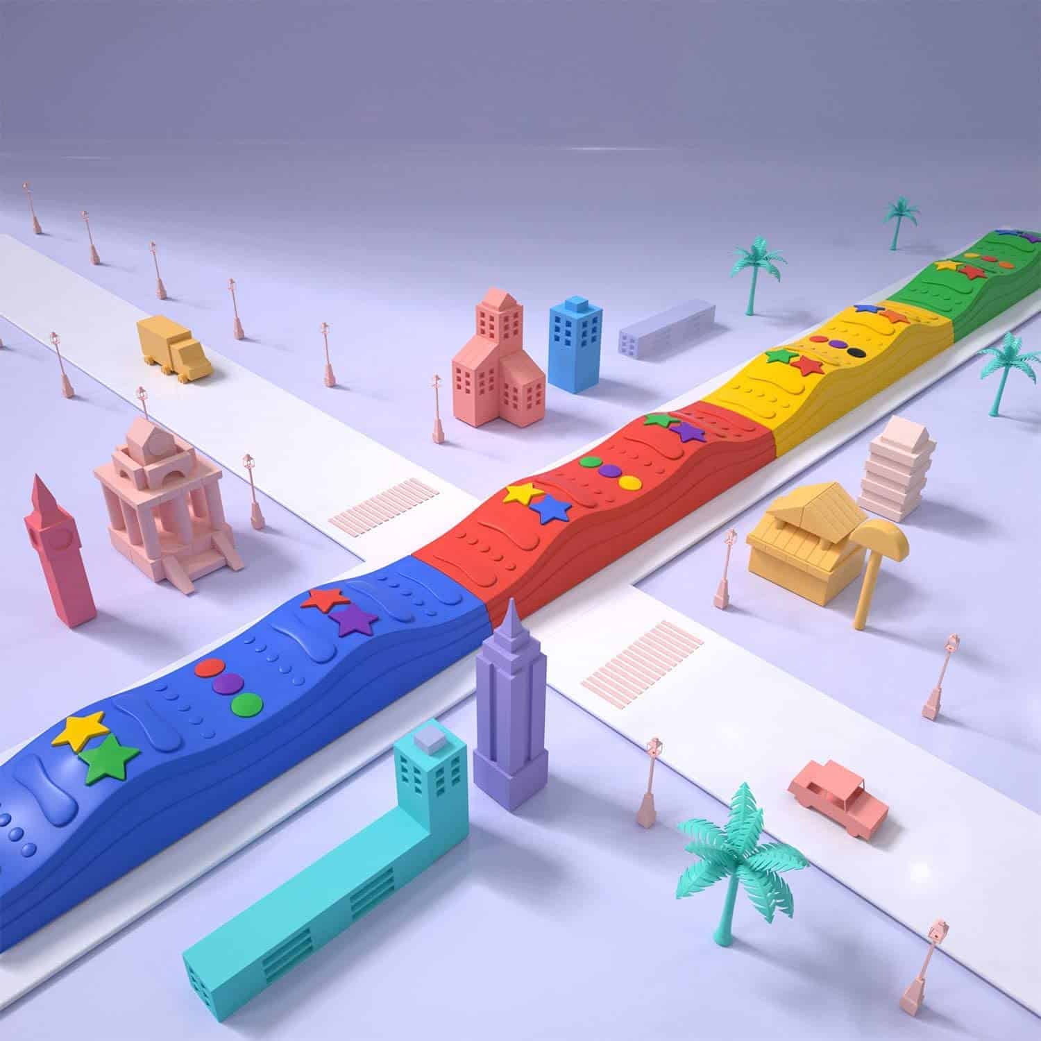 Conjunto de 4 Piezas de Viga de Equilibrio para Niños y