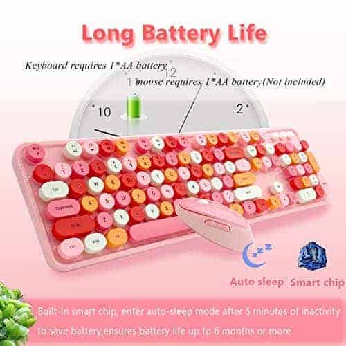 Combo de Teclado y Ratón Inalámbrico Seaciyan, Ergonómico y - Imagen 7