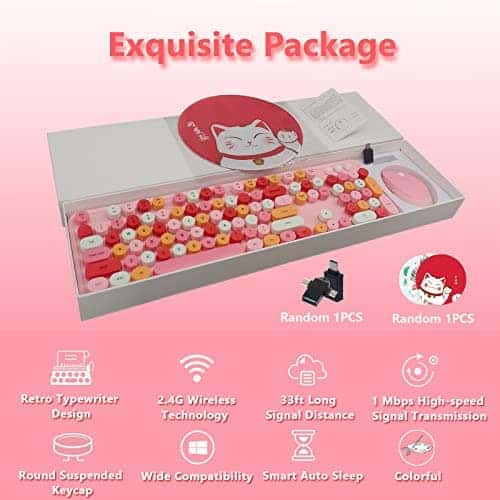 Combo de Teclado y Ratón Inalámbrico Seaciyan, Ergonómico y - Imagen 3