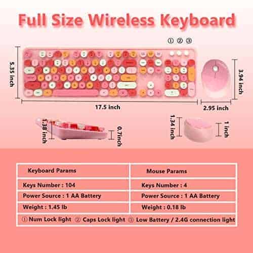 Combo de Teclado y Ratón Inalámbrico Seaciyan, Ergonómico y - Imagen 10