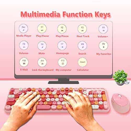 Combo de Teclado y Ratón Inalámbrico Seaciyan, Ergonómico y - Imagen 6