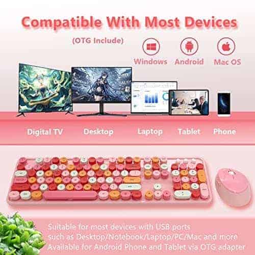 Combo de Teclado y Ratón Inalámbrico Seaciyan, Ergonómico y - Imagen 9